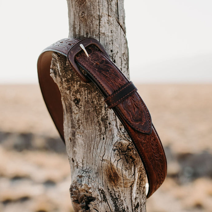 Ceinture Bison en Chêne Repoussé