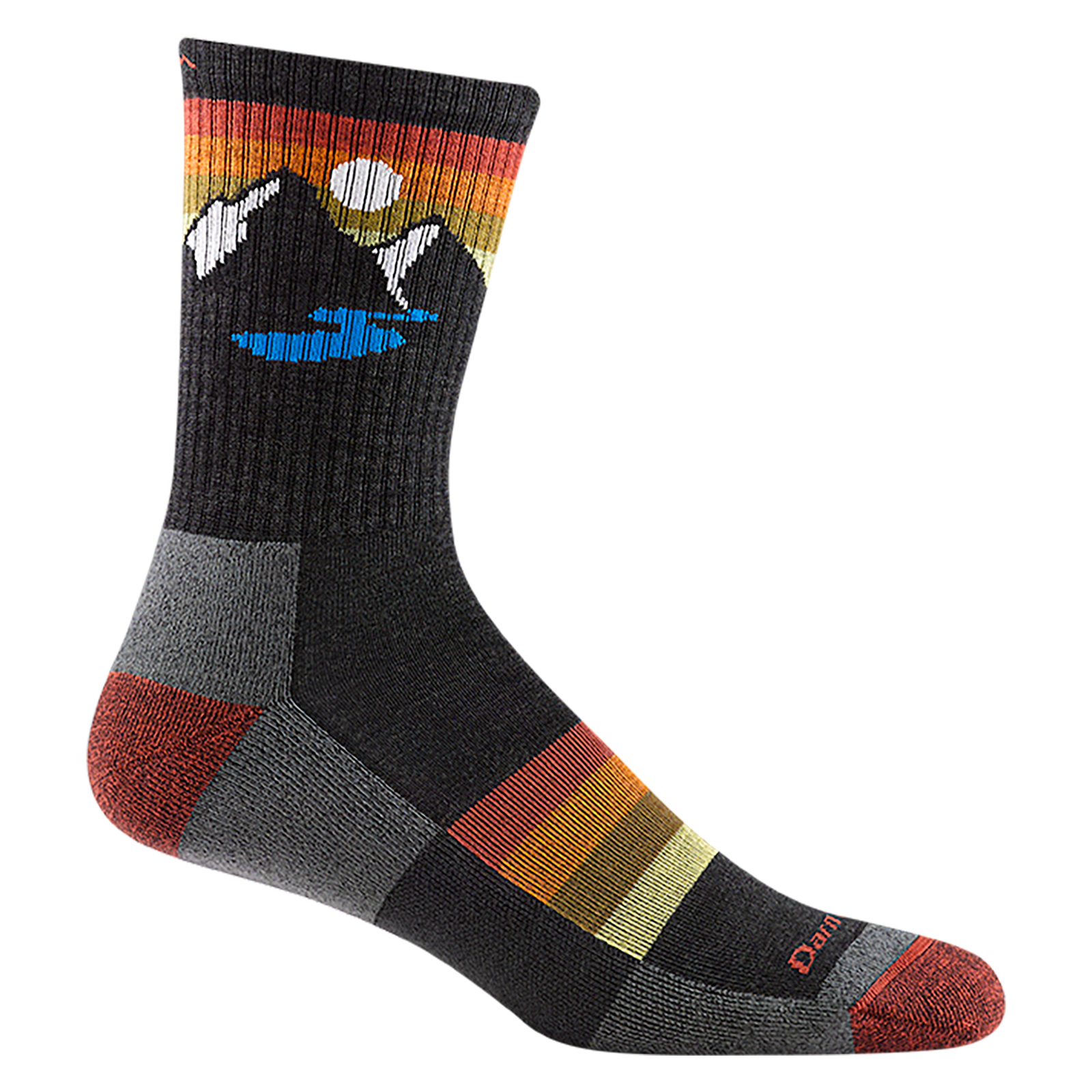 Herren Sunset Ridge Micro Crew Leichte Wandersocke