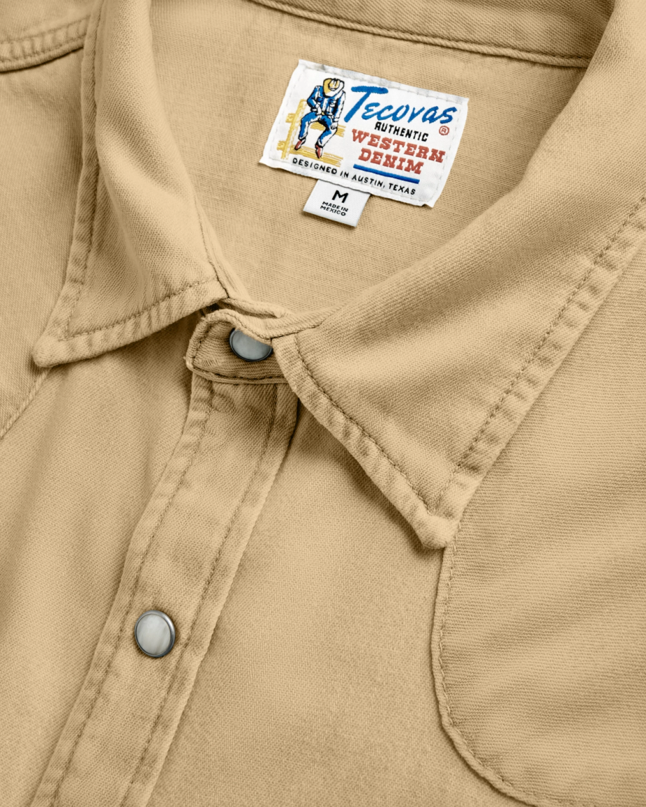 Herren Jeanshemd mit Perldruckknöpfen