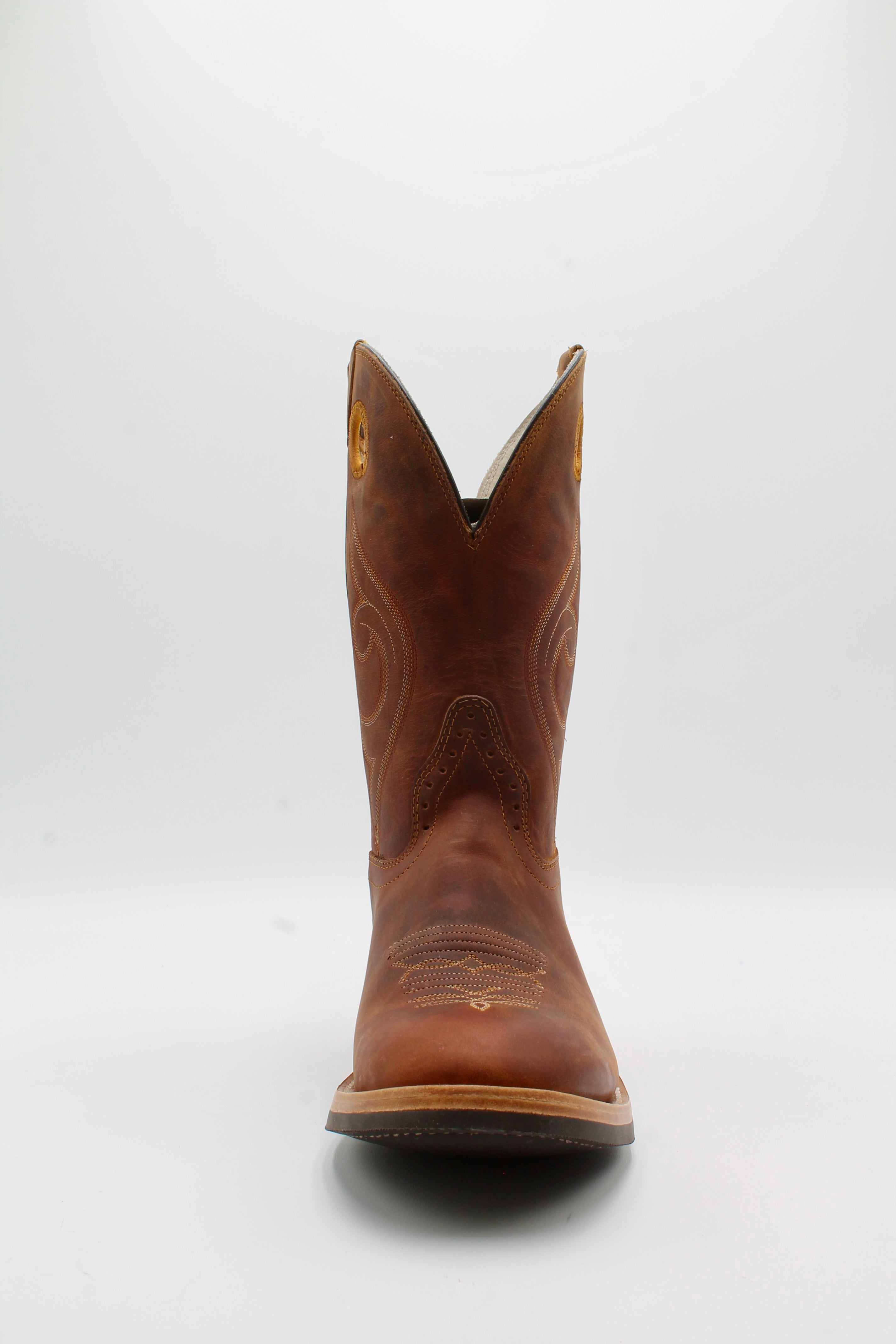 Johnny&#39;s - noon_h.a Horse Power Boots Men`s Honey Impostrich Vamp 13In Black