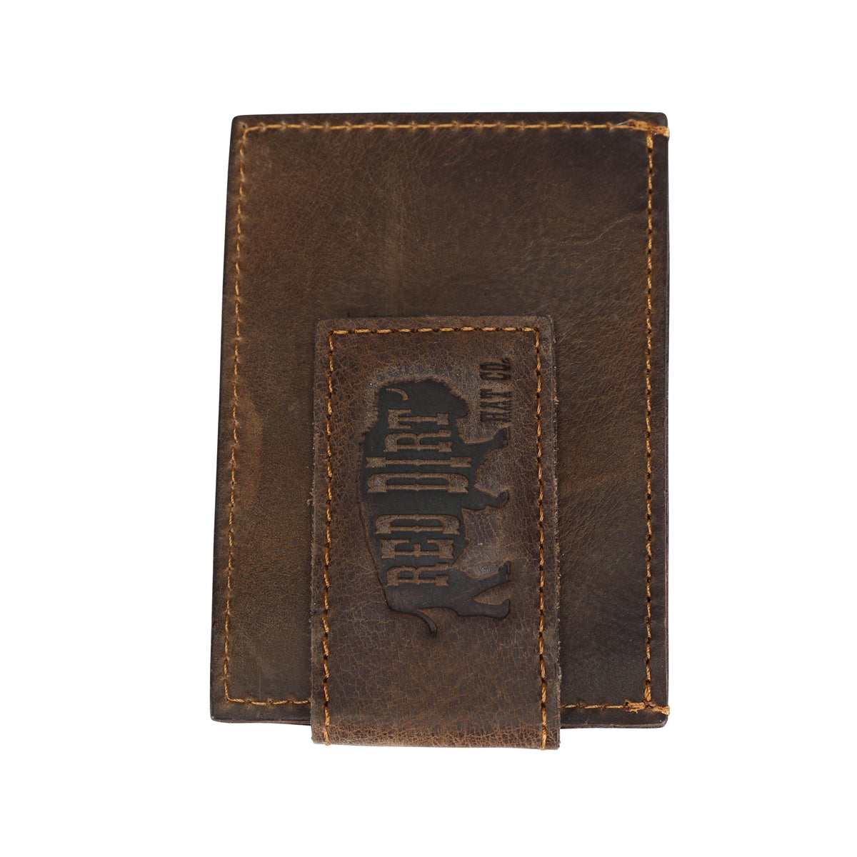 Red Dirt Hat Co Men’s Card Case with Magnetic Clip w/Bison Concho