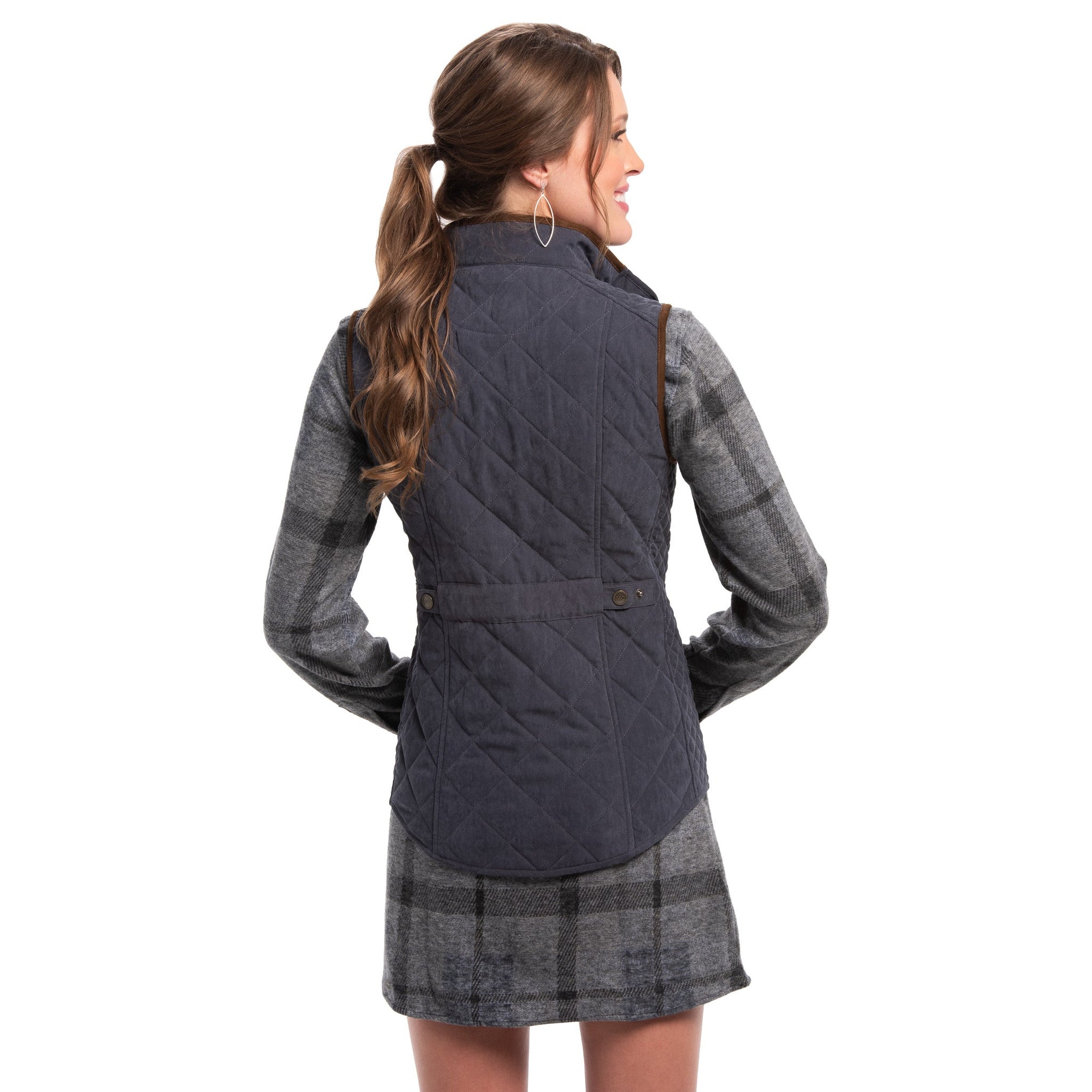 Vista Quilted Microsuede Vest