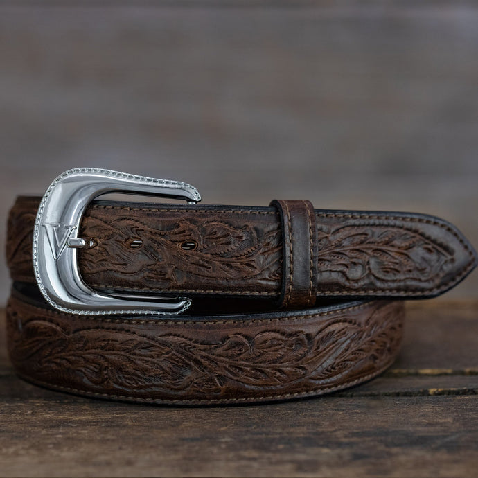 Ceinture Bison en Chêne Repoussé