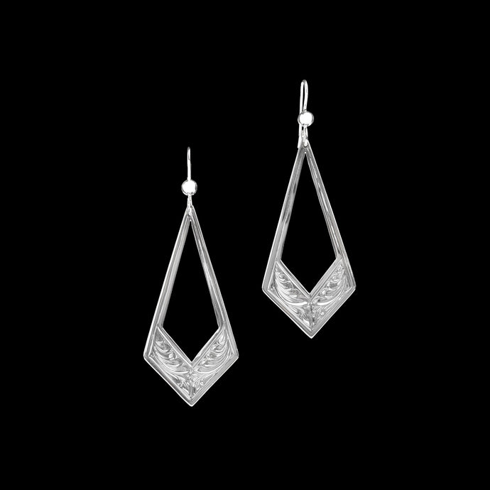 The Engraved Chevron Earrings
