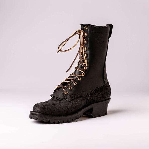 Nicks BuilderPro 10B 10” Black Leather Vibram Handmade Work Logger Boots Nicks 10 main image 3