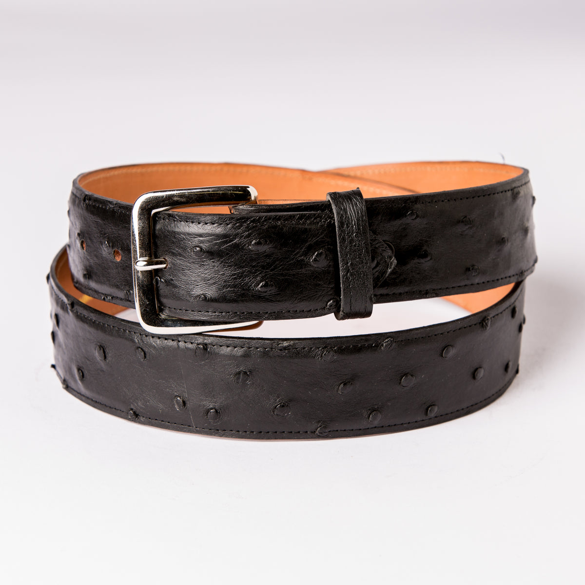 Nogales 1.5” Full Quill Ostrich Belt