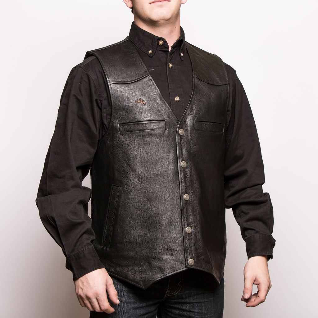 Western Vest Mens Black Leather Dress Vest Jasgood Men's Suit Vest Vintage Suede Leather Western Cowboy Western Vest Mens Black Leather Dress Vest Jasgood Men's Suit Vest Vintage Suede Leather Western Cowboy