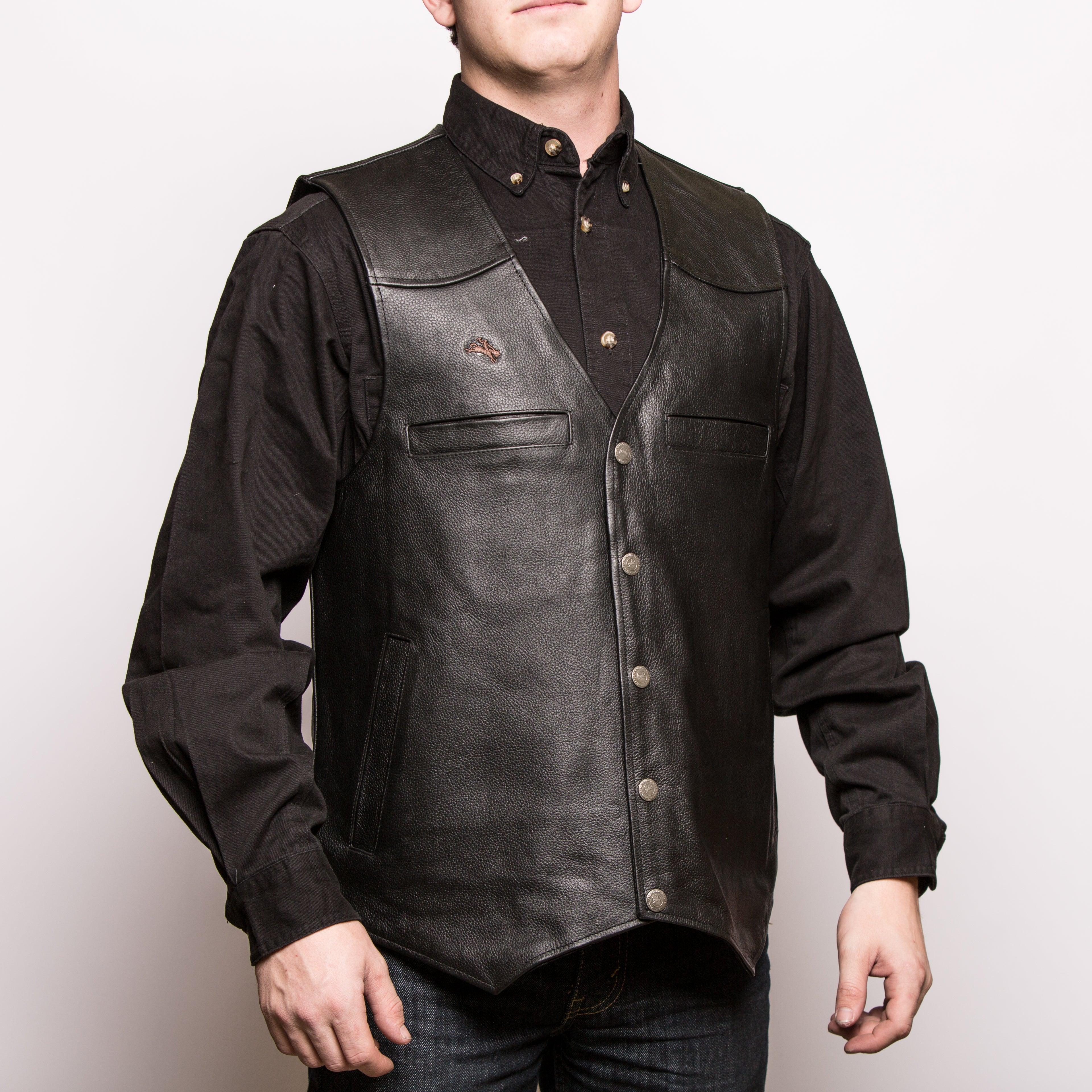 Drover Concealed Carry Leather Vest Carter's Boots and Repair