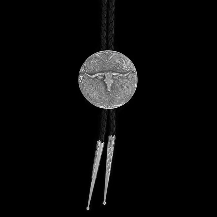 Vogt Sterling Silver Longhorn Bolo Tie